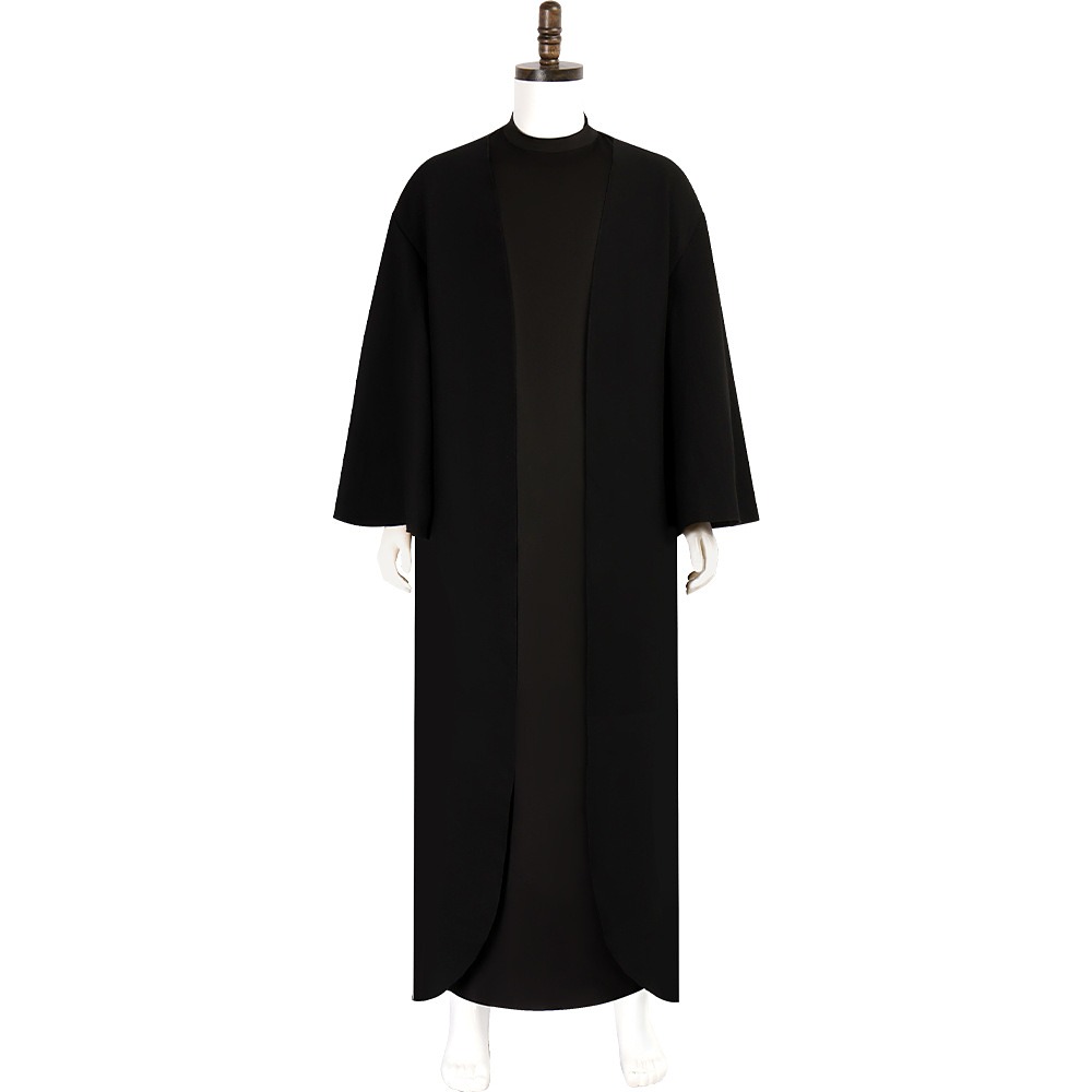 Harry Potter Lord Voldemort cosplay costume long black robe front view