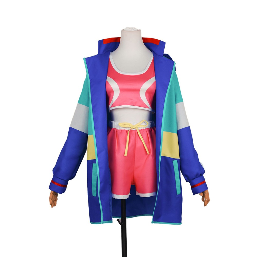 Zom 100 Shizuka Mikazuki and Akira Tendo cosplay costume hooded track jacket set