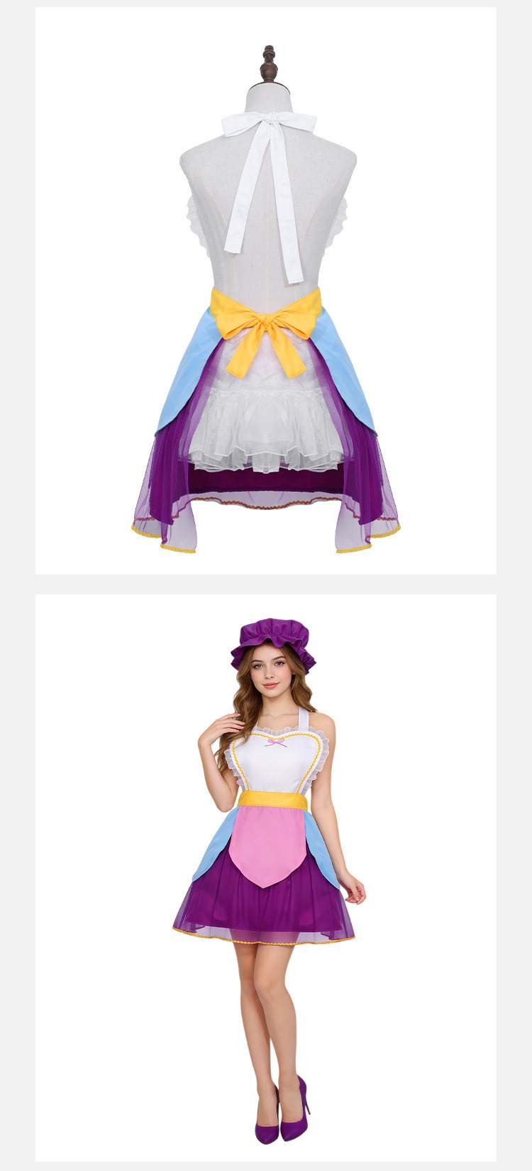 Beauty And The Beast Mrs. Potts And Chip Cosplay Costume For Halloween