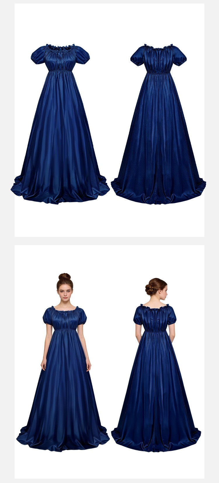 Bridgerton Regency Ball Gown Cosplay Costume For Halloween