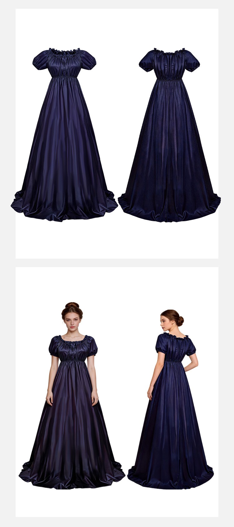 Bridgerton Regency Ball Gown Cosplay Costume For Halloween