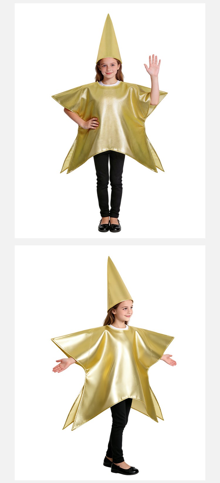 Gold Star Cosplay Costume For Halloween