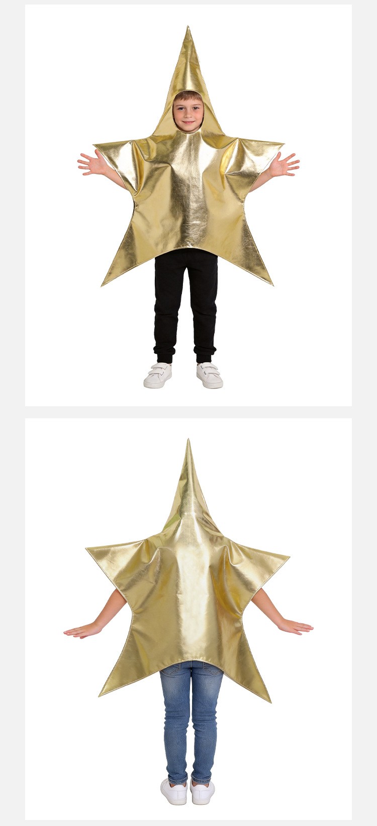 Gold Star Cosplay Costume For Halloween