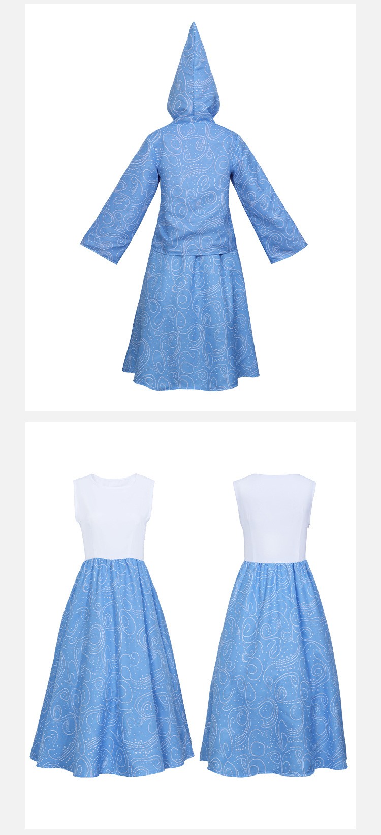 Cinderella Fairy Godmother Cosplay Costume For Halloween