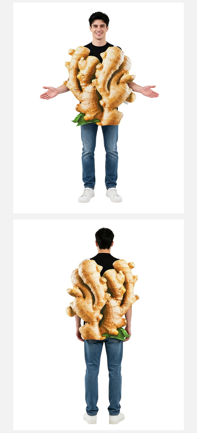 Ginger And Garlic Foam Cosplay Costume For Halloween