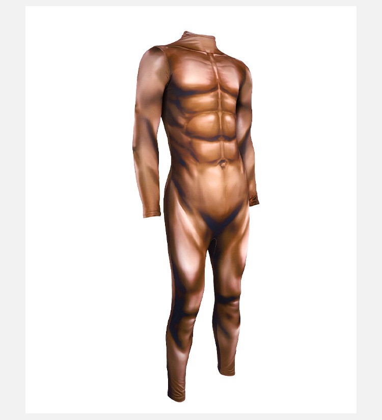Muscle Bodysuit Cosplay Costume For Halloween