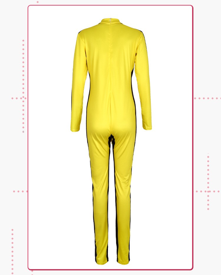 Bruce Lee Yellow Kung Fu Jumpsuit Cosplay Costume For Halloween