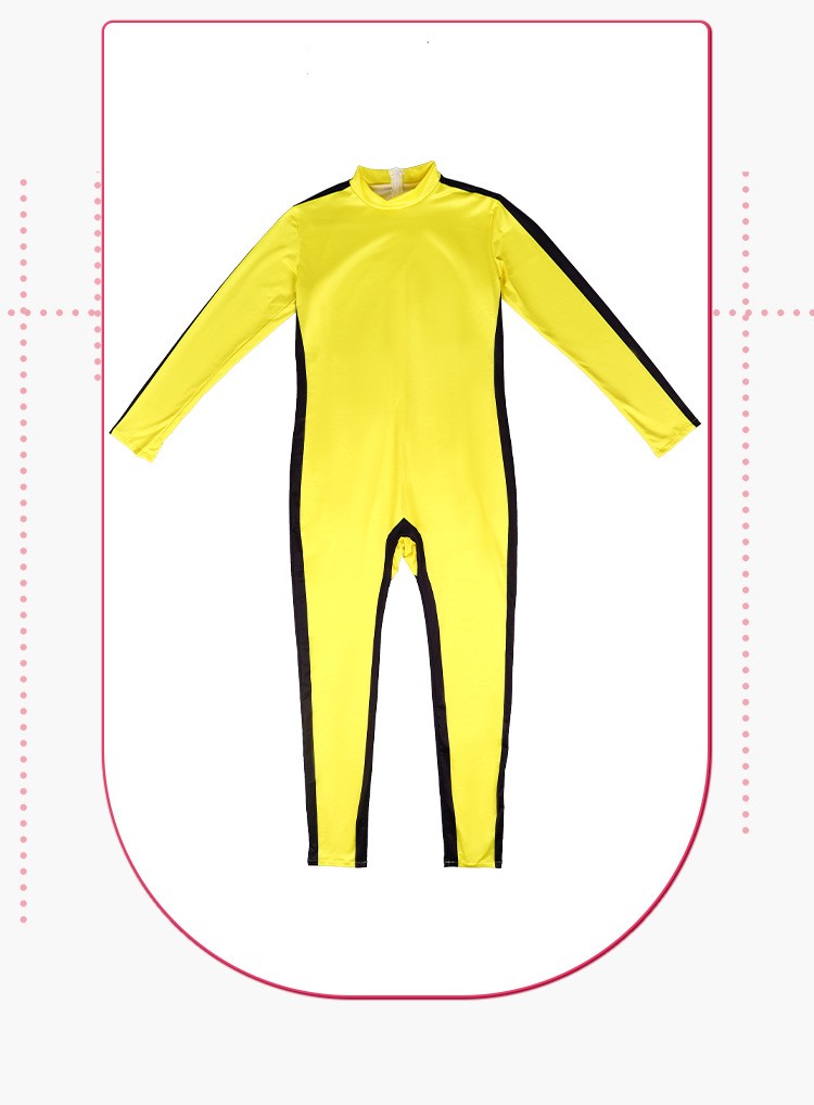 Bruce Lee Yellow Kung Fu Jumpsuit Cosplay Costume For Halloween