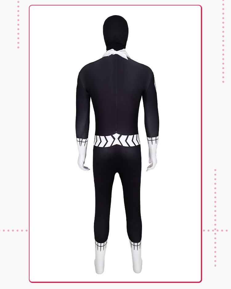 Go Go Loser Ranger Combatant D Cosplay Bodysuit For Halloween