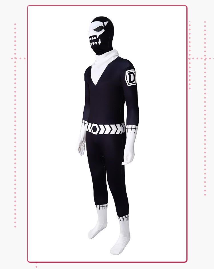 Go Go Loser Ranger Combatant D Cosplay Bodysuit For Halloween
