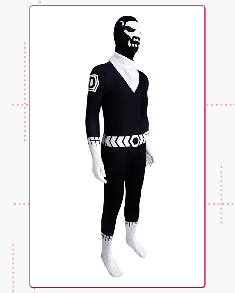 Go Go Loser Ranger Combatant D Cosplay Bodysuit For Halloween