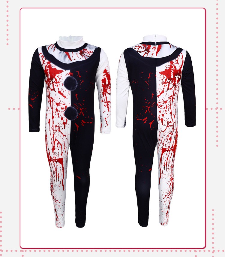 Evil Clown Cosplay Costume For Halloween