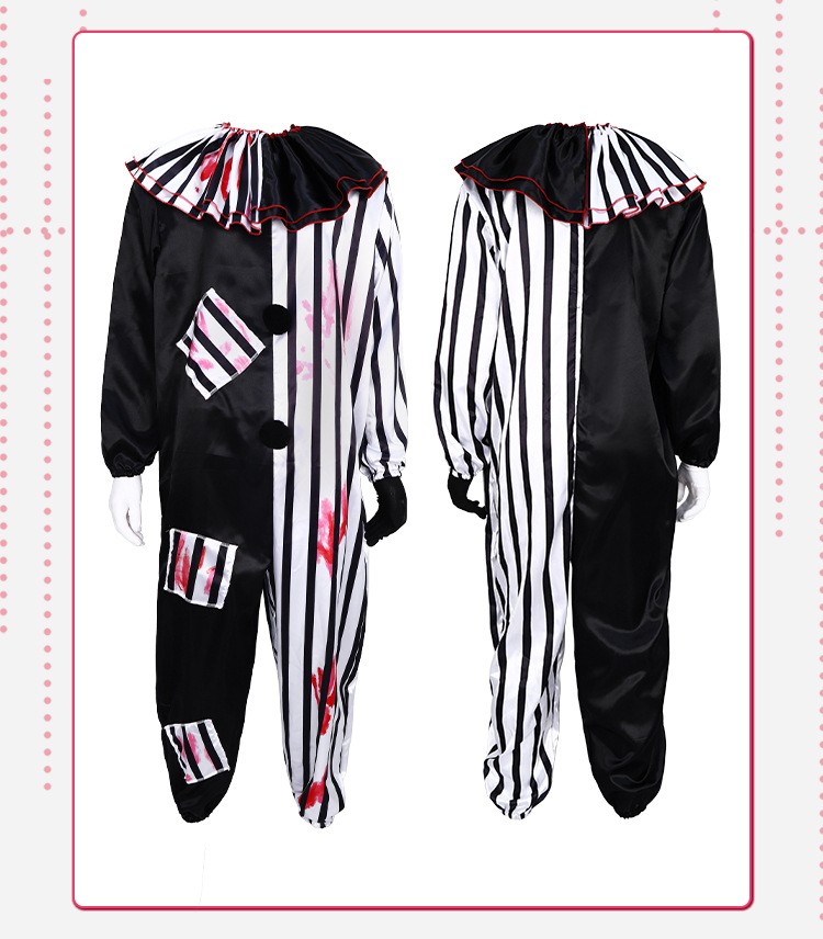 Evil Clown Cosplay Costume For Halloween