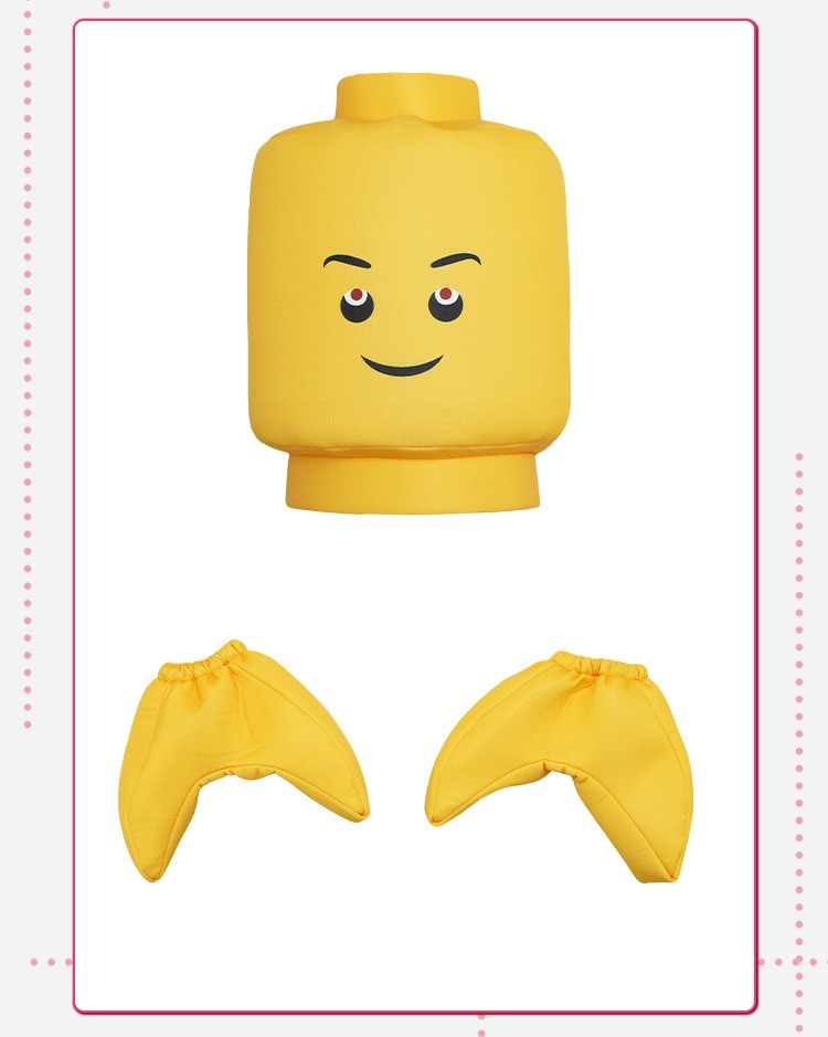 LEGO Brick Man Cosplay Costume For Halloween