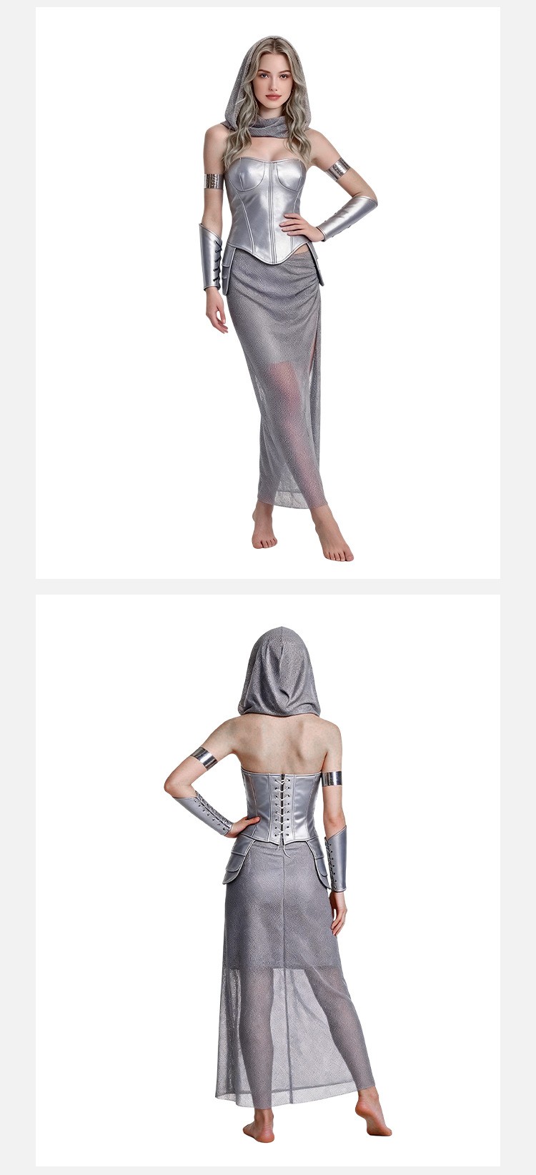 Medieval Female Knight Armor Cosplay Costume For Halloween