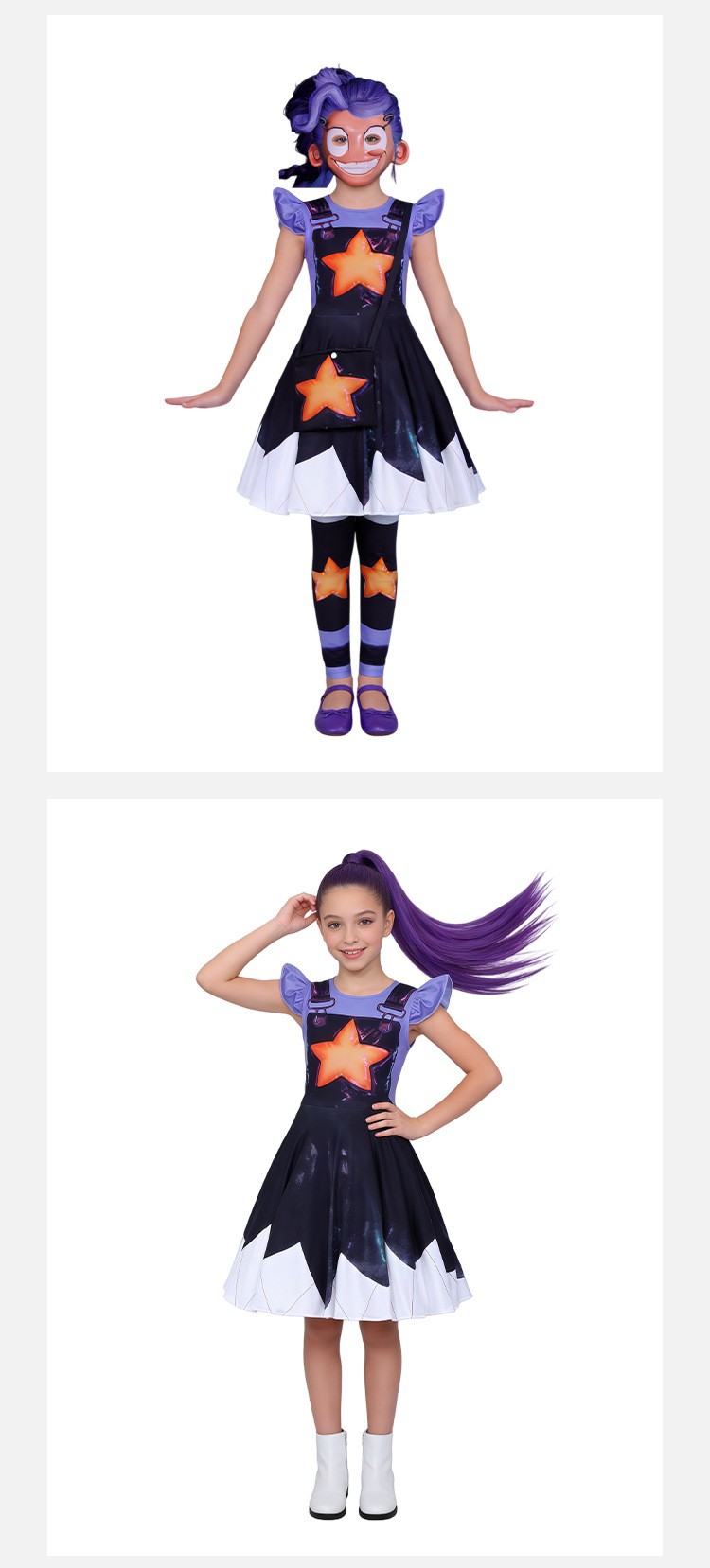 Kids Poppy Playtime Lily Cosplay Dress For Halloween