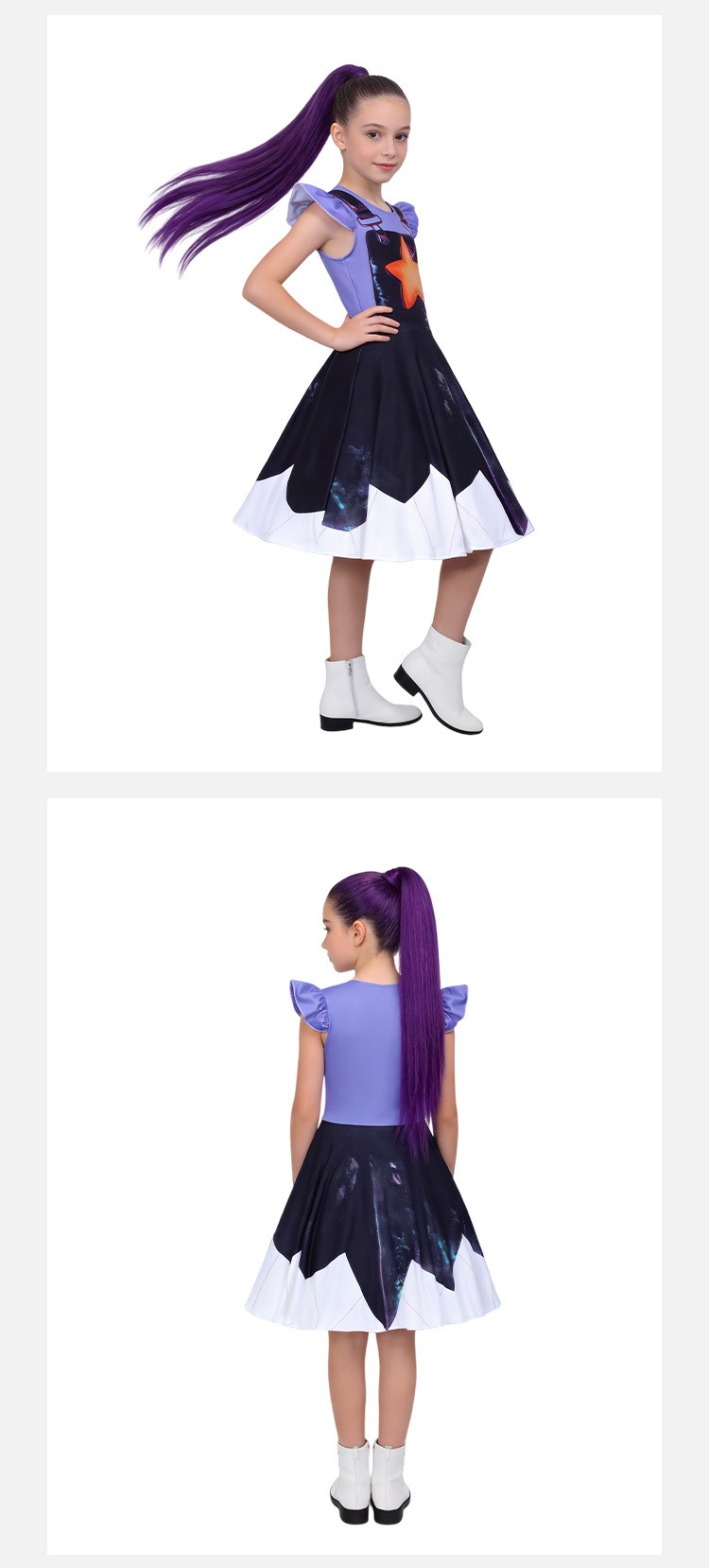 Kids Poppy Playtime Lily Cosplay Dress For Halloween