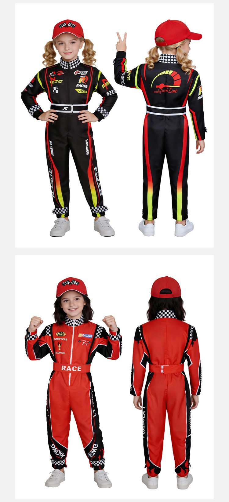 Racing Driver Jumpsuit Cosplay Costume For Halloween