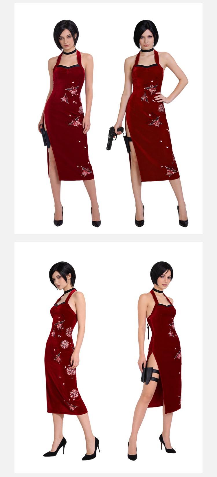 Resident Evil Ada Wong Cosplay Dress For Halloween