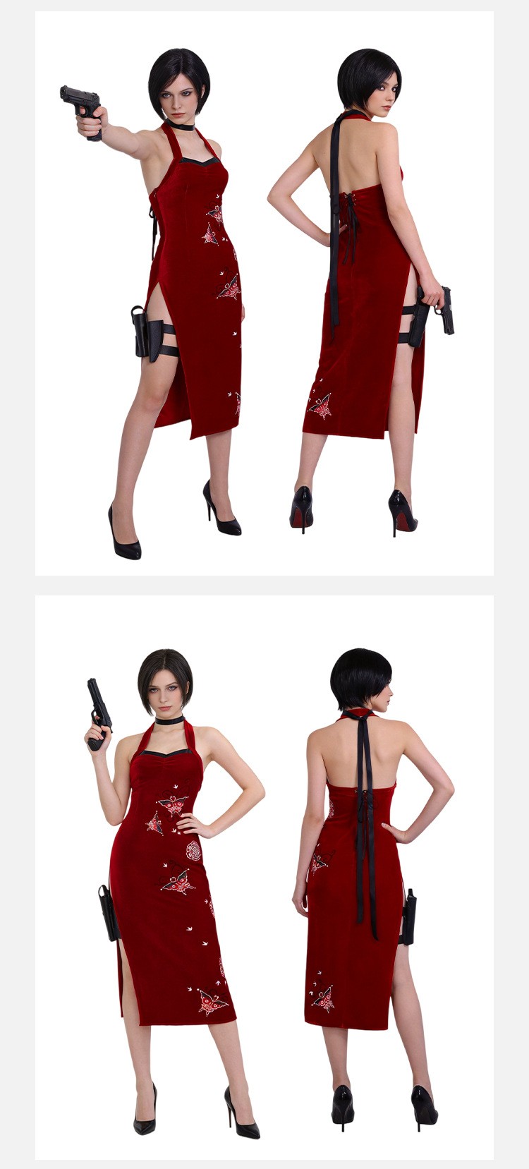 Resident Evil Ada Wong Cosplay Dress For Halloween