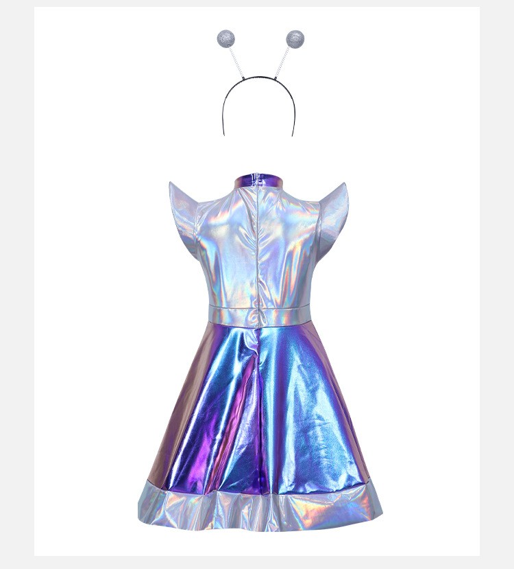 Futuristic AI Robot Laser Dress Cosplay Costume For Halloween