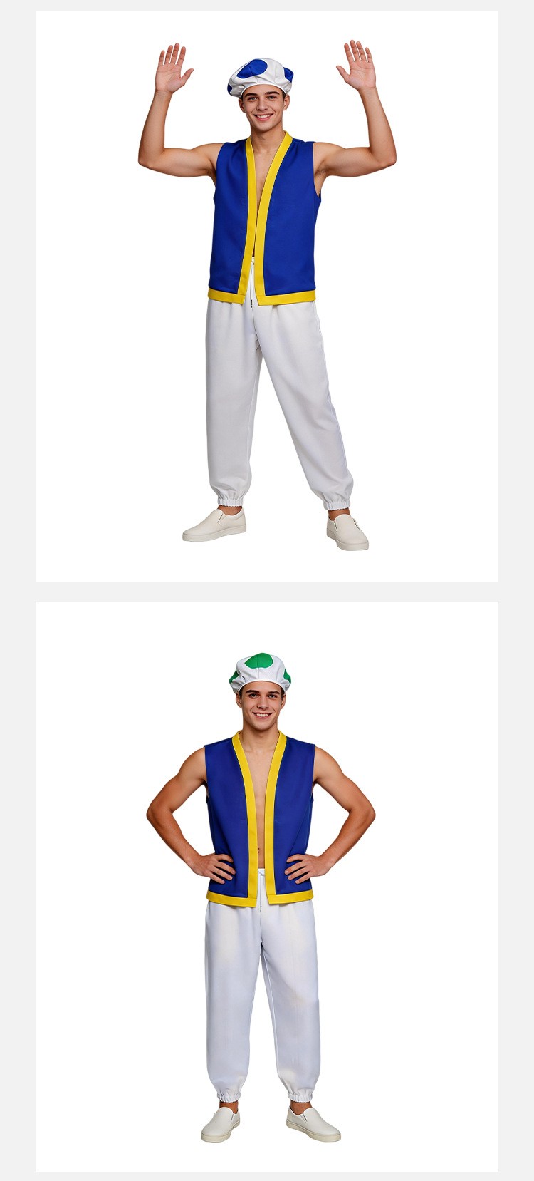 Super Mario Toad Cosplay Costume For Halloween