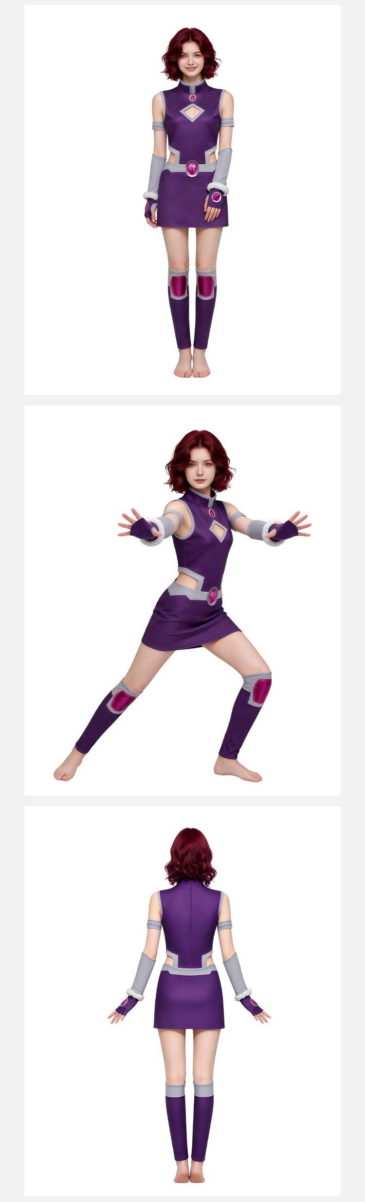Teen Titans Starfire Cosplay Costume For Halloween