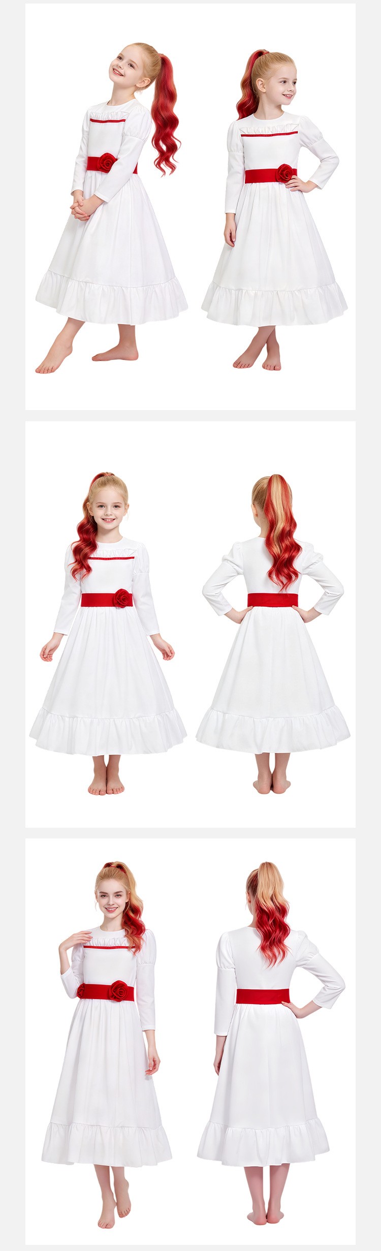 Annabelle Doll Cosplay Dress For Halloween
