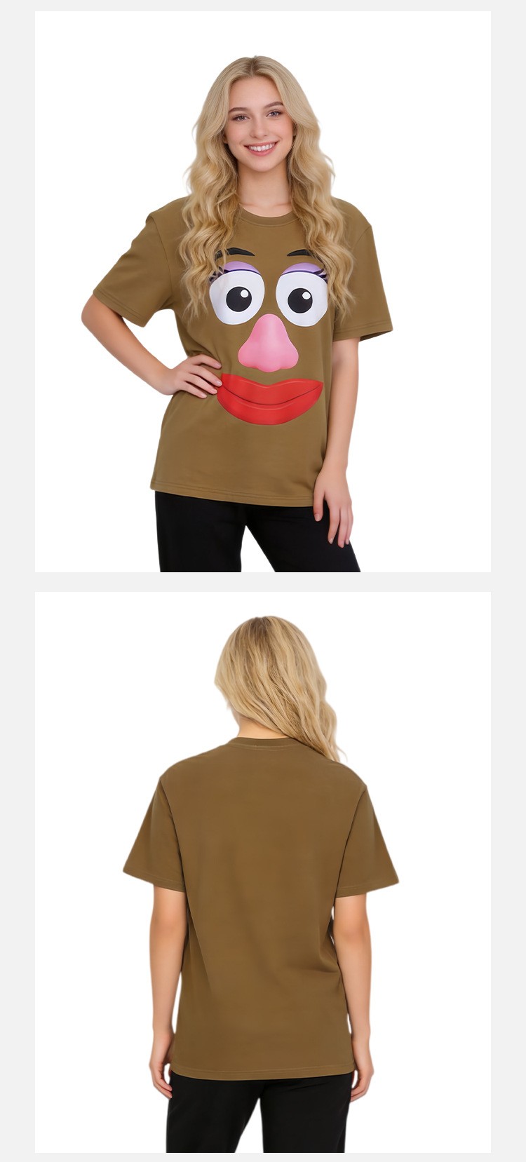 Toy Story Mr. And Mrs. Potato Head T-Shirt Cosplay Costume For Halloween