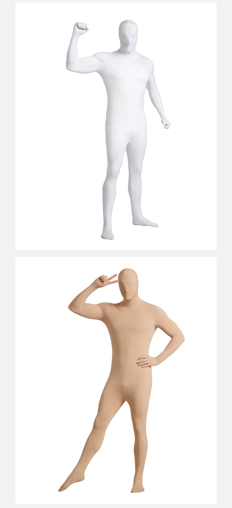 Ninja Full Body Invisible Zentai Suit Cosplay Costume For Halloween