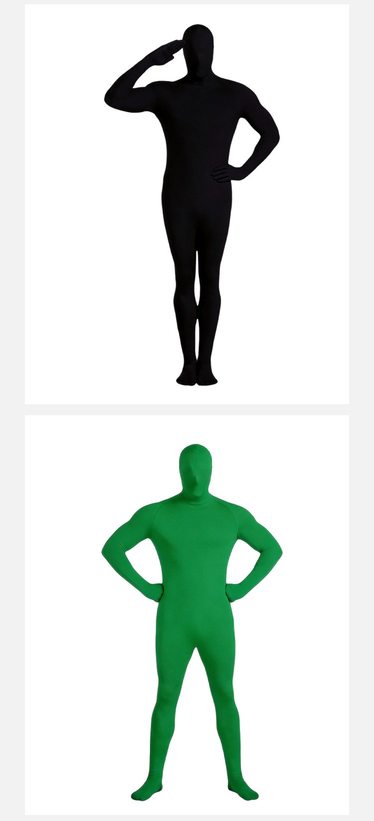 Ninja Full Body Invisible Zentai Suit Cosplay Costume For Halloween