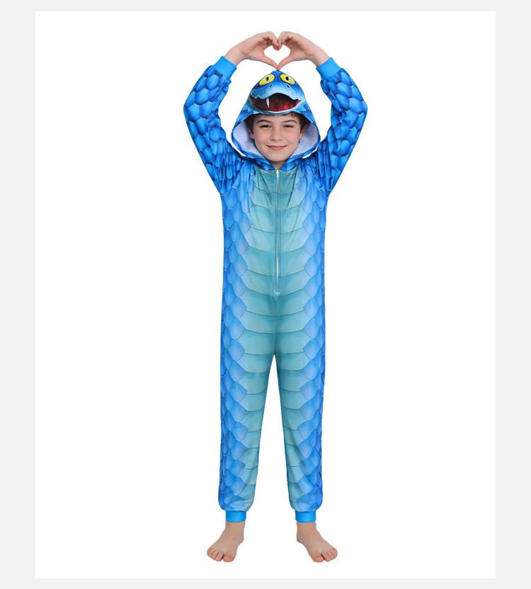 Kids Zootopia 2 Gary The Snake Cosplay Costume For Halloween