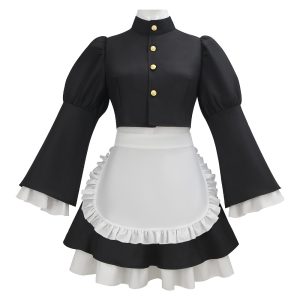 A Black-and-White Maid Dress Cosplay for More Than One Kind of Event